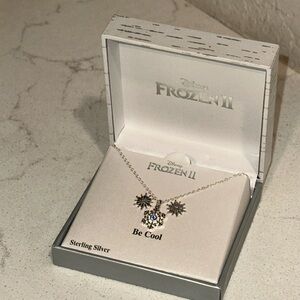 Disney Frozen II Limited Release Sterling Silver Necklace and Earring Set